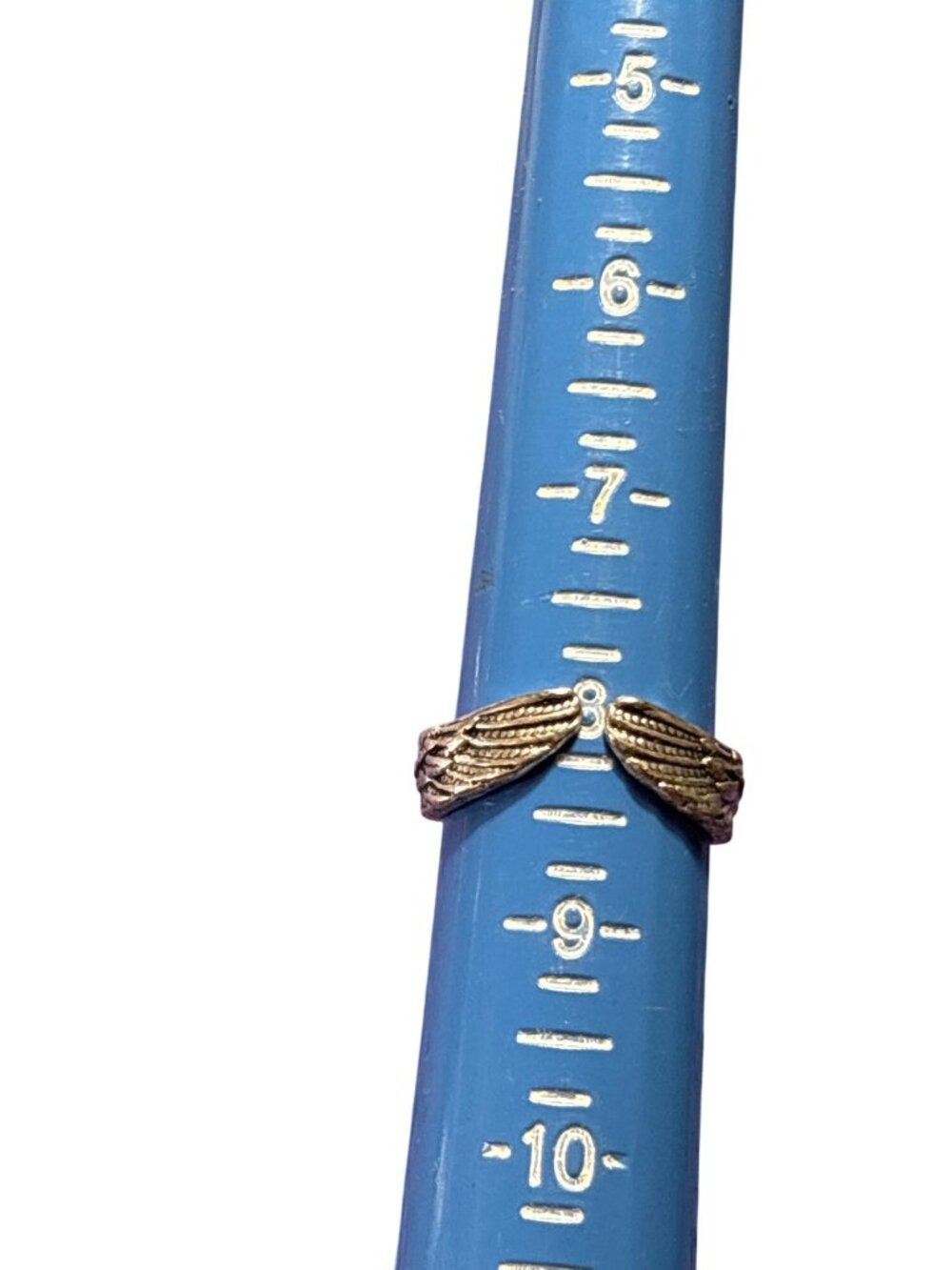 Angel Wing Feather Ring Size 8.25 Silvertone